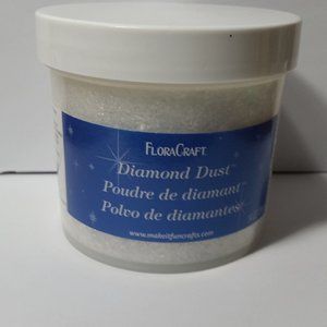 3 Flora Craft Diamond Dust Glitter 14 Ounce Clear
